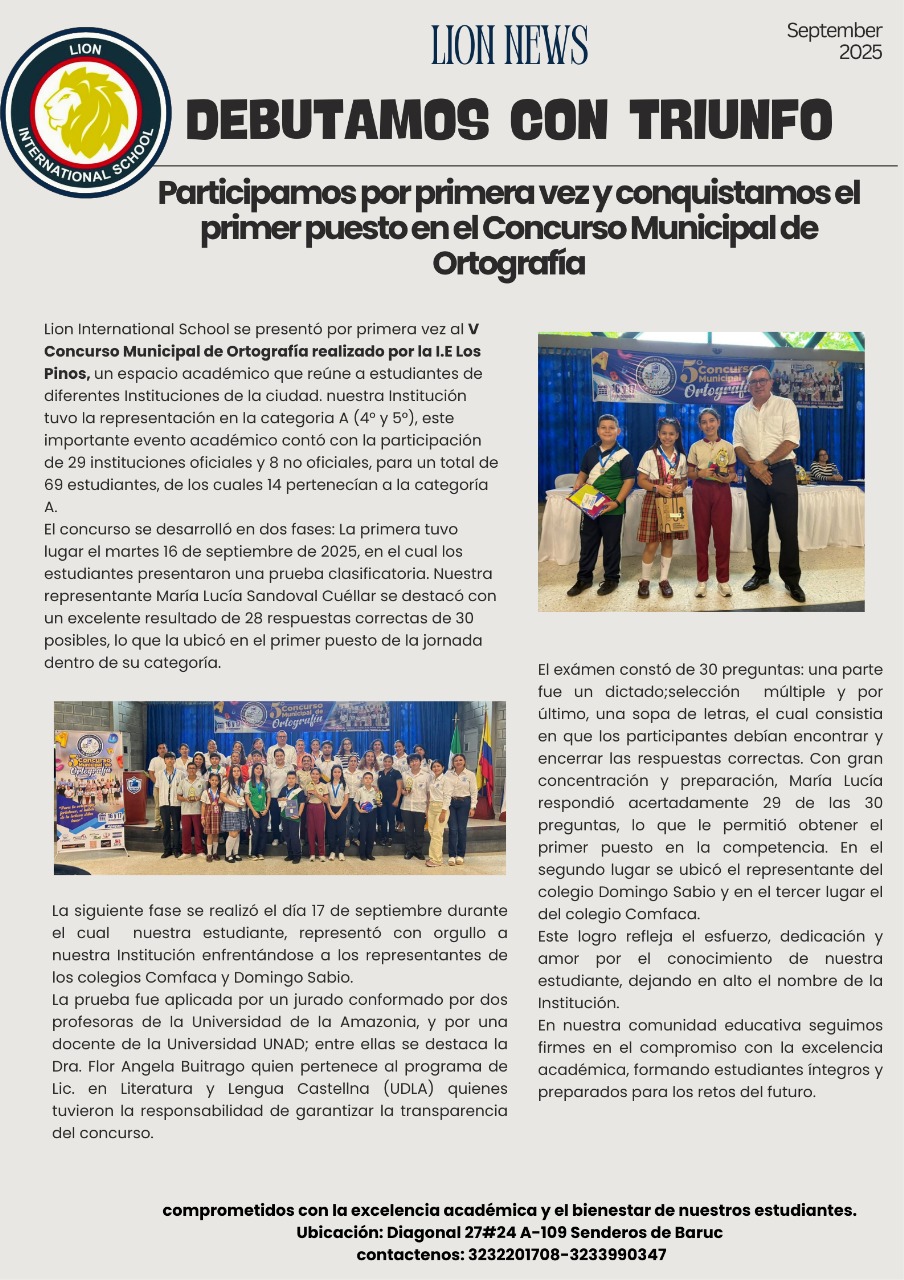 Concurso Municipal de Ortografía